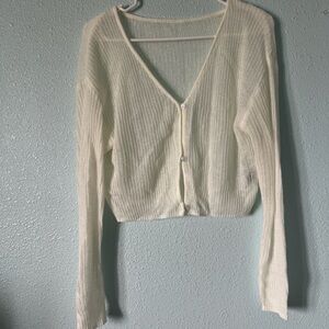 Lightweight cream cardigan (cropped)